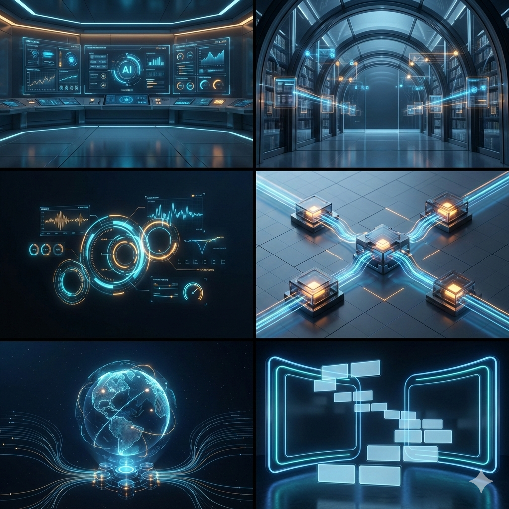 Automation control console with live system telemetry.
